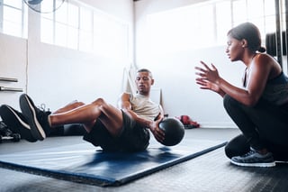 Fitness gym training advertising