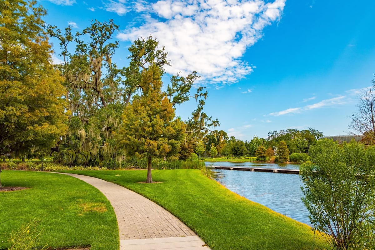 City Park with lakes