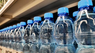 Water bottles in Pittsburgh ready for distribution